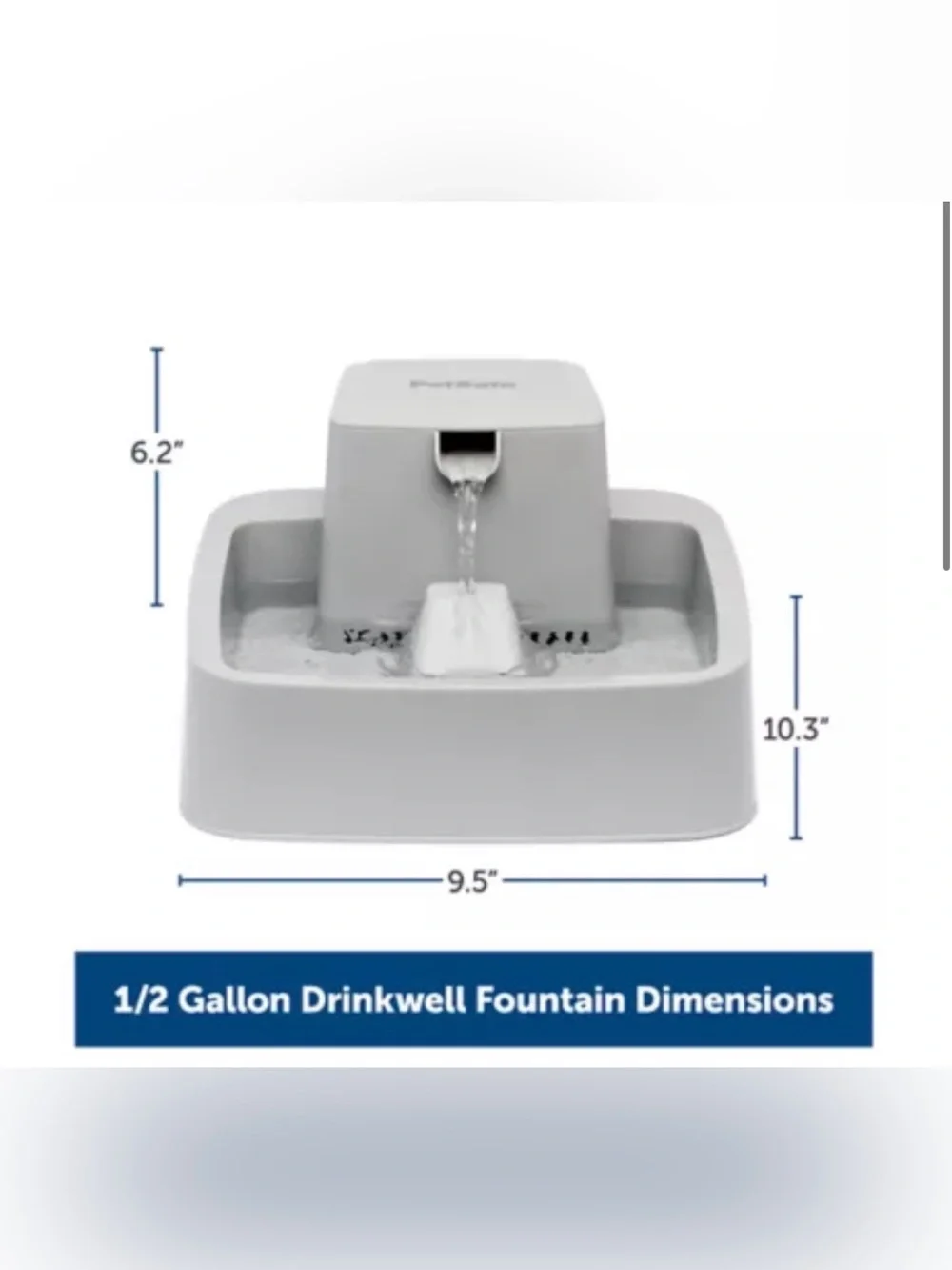 PetSafe® Drinkwell® Automatic Dog & Cat Pet Fountain Waterer, Filter 0.5 GAL